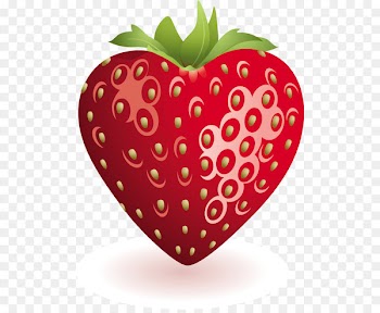 Strawberry Rhubarb pie Fruit Shortcake Clip art - Heart Strawberry Clipart 