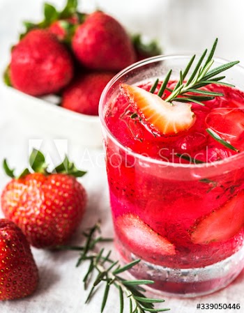 Strawberry rosemary infused water recipe