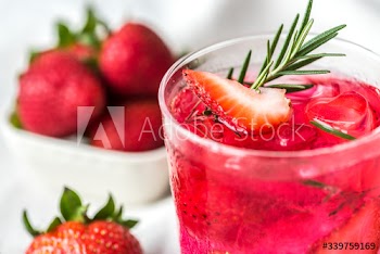 Strawberry rosemary infused water recipe