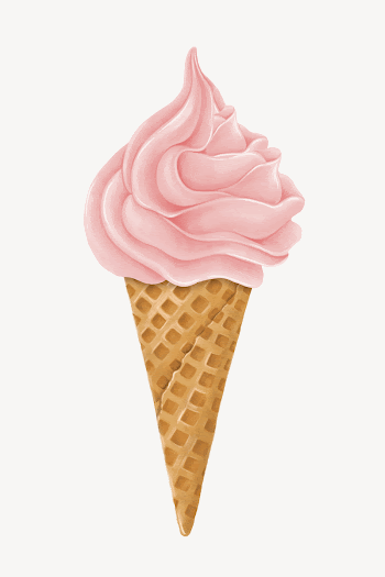 Strawberry soft serve, Summer dessert | Free Photo Illustration - rawpixel