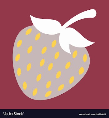 Strawberry sweet fruit icons set realistic vector image