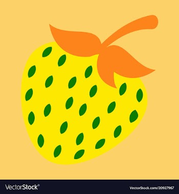 Strawberry sweet fruit icons set realistic vector image