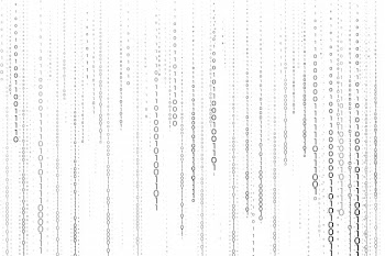 Streaming of binary code numbers technology background Free Vector
