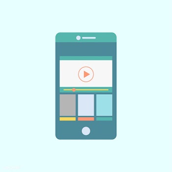 Streaming on mobile phone vector | Free stock vector - 251162