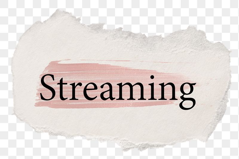 Streaming png word sticker typography, | Free PNG - rawpixel