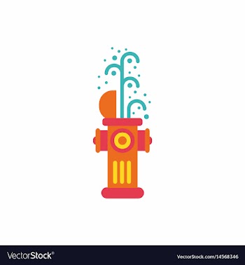 Street fire hydrant open vector image