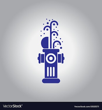 Street fire hydrant open vector image