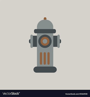Street fire hydrant vector image