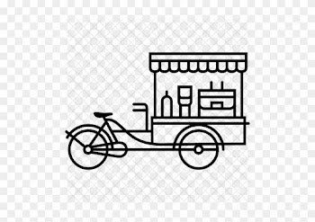 Street Food Bicycle Icon - Food Png Icon Retro
