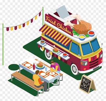 Street Food Car Van Take-out Fried Chicken - Food Truck