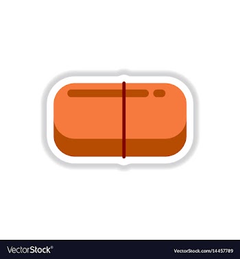Street food flat style sticker vector image