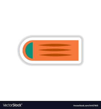 Street food flat style sticker vector image