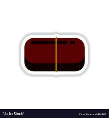 Street food flat style sticker vector image