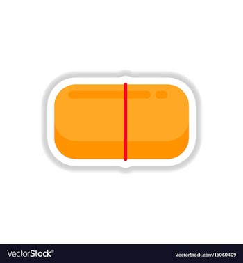 Street food flat style sticker vector image
