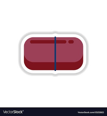 Street food flat style sticker vector image