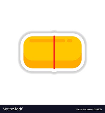 Street food flat style sticker vector image