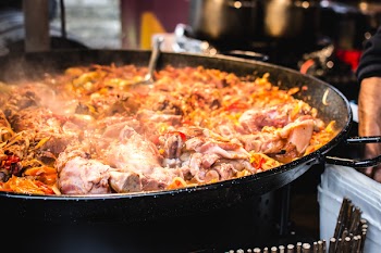 Street food pork meat 