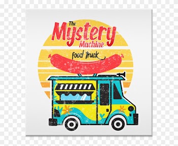 Street Food Trailer Food Truck Cartoon Vector Illustration - Food