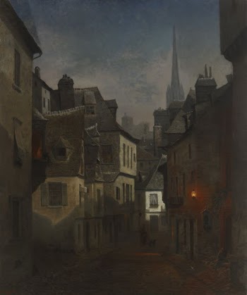 Street in quimper, brittany, nocturnal | Free Photo - rawpixel