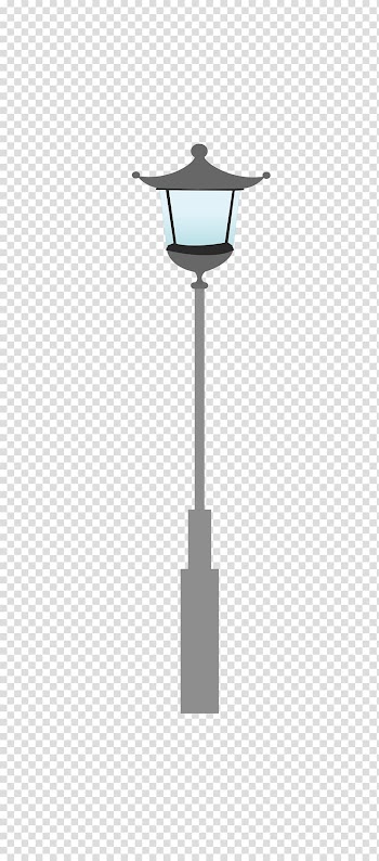 Street light, blue retro street lights transparent background PNG clipart
