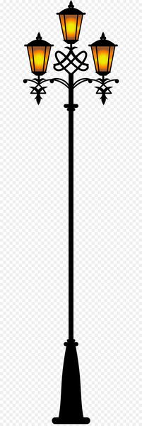 Street light Clip art - Vector Hand-painted European-style street lamps 