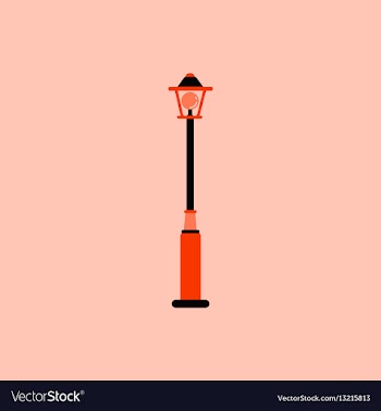 Street light icon street lamp vector image