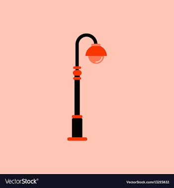 Street light icon street lamp vector image