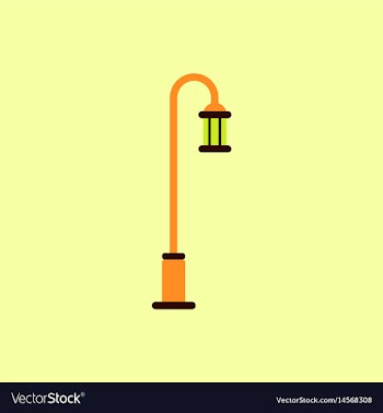 Street light icon street lamp vector image