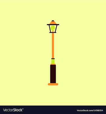 Street light icon street lamp vector image