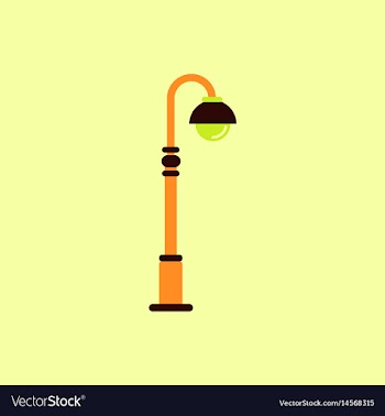 Street light icon street lamp vector image