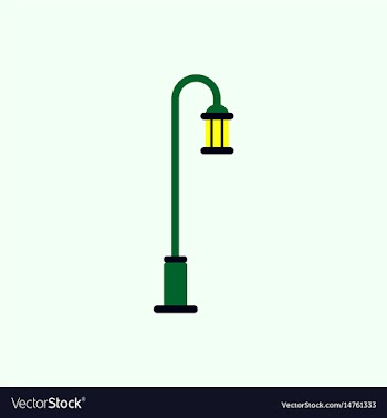 Street light icon street lamp vector image