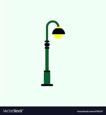 Street light icon street lamp vector image