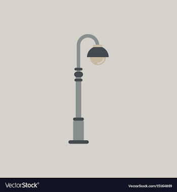 Street light icon street lamp vector image