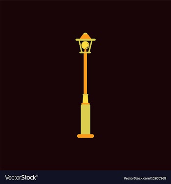 Street light icon street lamp vector image