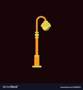 Street light icon street lamp vector image