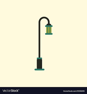 Street light icon street lamp vector image