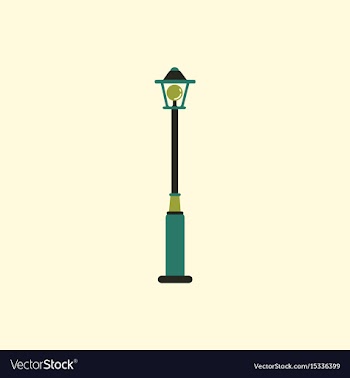 Street light icon street lamp vector image