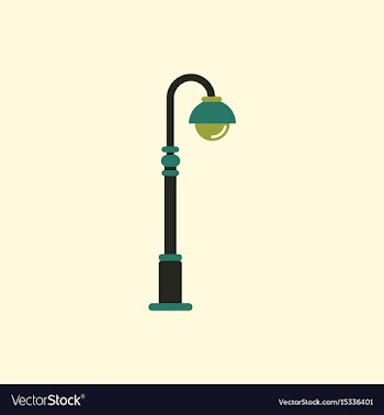 Street light icon street lamp vector image