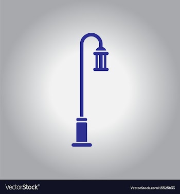 Street light icon street lamp vector image