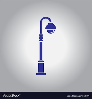 Street light icon street lamp vector image