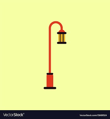 Street light icon street lamp vector image