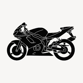 Street motorcycle collage element illustration | Free Vector - rawpixel