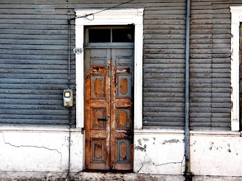 street photography of house
