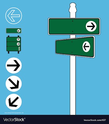 Street sign elements vector image