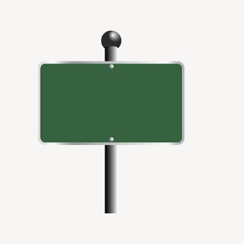 Street sign frame clipart, green | Free PSD - rawpixel