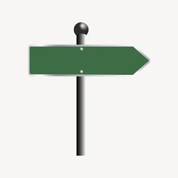 Street sign sticker, green illustration | Free Vector - rawpixel