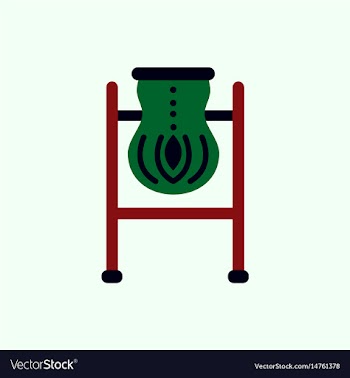 Street trash urn garbage bin vector image
