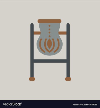 Street trash urn garbage bin vector image