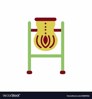 Street trash urn garbage bin vector image
