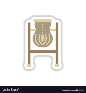 Street trash urn in paper vector image